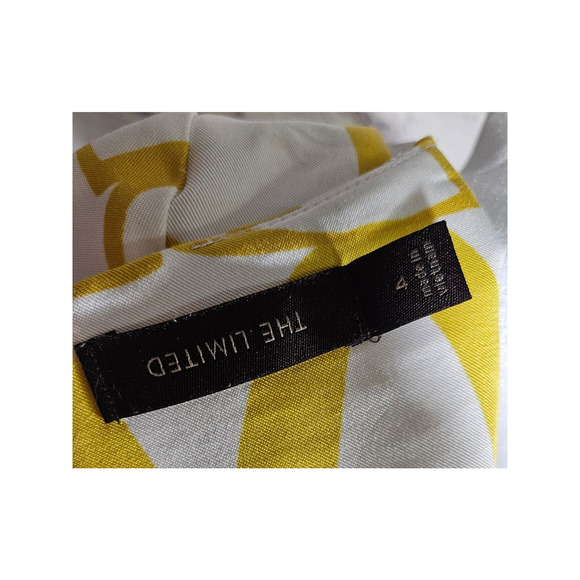 The Limited Womens Ombré Shift Dress White Yellow Black Gray Size 4 Pockets - Picture 10 of 12